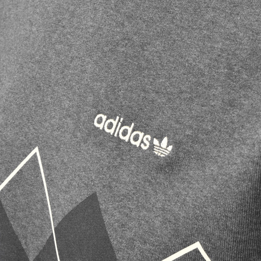 Alternative Image for Productadidas Originals Crew Neck Argyle Sweatshirt Grey3
